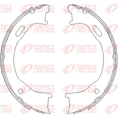 4747.00 REMSA Комплект тормозных колодок, стояночная тормозная система (фото 1)
