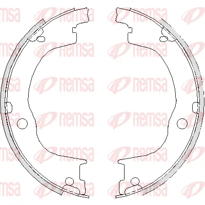 4749.00 REMSA Комплект тормозных колодок, стояночная тормозная система (фото 1)