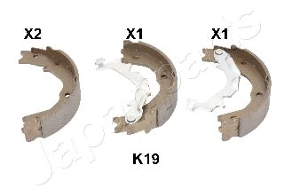 GF-K19AF JAPANPARTS Комплект тормозных колодок, стояночная тормозная система (фото 1)