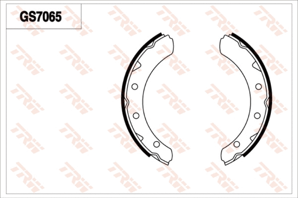 GS7065 TRW Комплект тормозных колодок, стояночная тормозная система (фото 1)