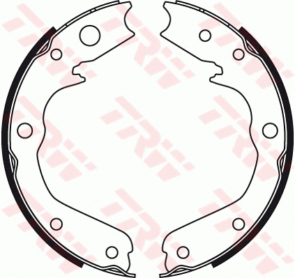 GS8497 TRW Комплект тормозных колодок, стояночная тормозная система (фото 1)