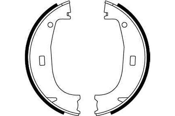 GS8594 TRW Комплект тормозных колодок, стояночная тормозная система (фото 2)