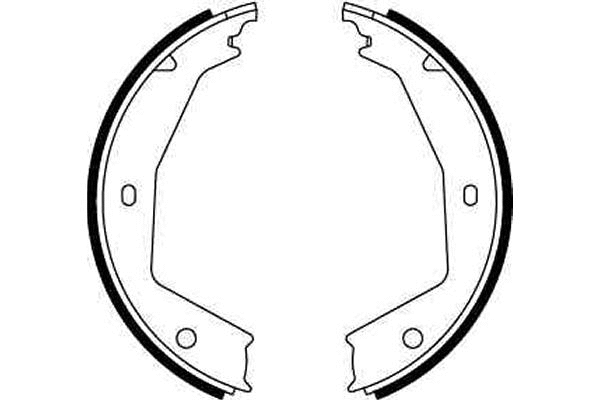 GS8668 TRW Комплект тормозных колодок, стояночная тормозная система (фото 2)