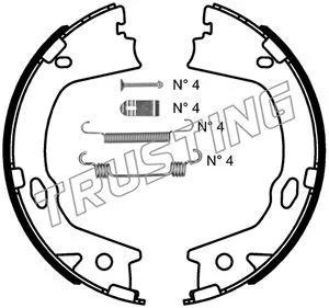 046.228K TRUSTING Комплект тормозных колодок, стояночная тормозная система (фото 1)