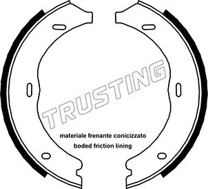 052.135 TRUSTING Комплект тормозных колодок, стояночная тормозная система (фото 1)