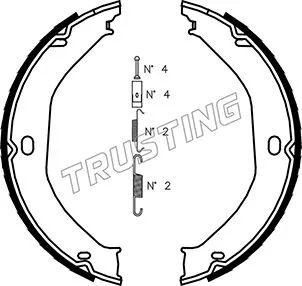 088.235K TRUSTING Комплект тормозных колодок, стояночная тормозная система (фото 1)