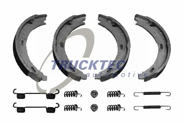 02.35.203 TRUCKTEC Комплект тормозных колодок, стояночная тормозная система (фото 1)