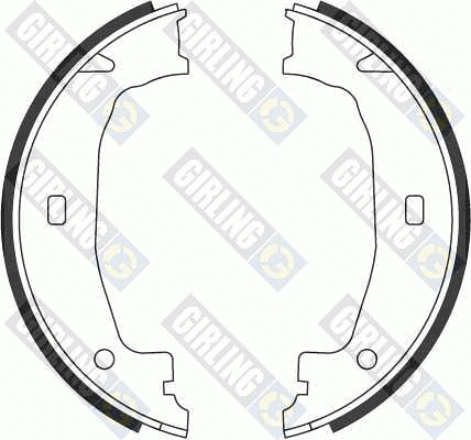 5184322 GIRLING Комплект тормозных колодок, стояночная тормозная система (фото 1)