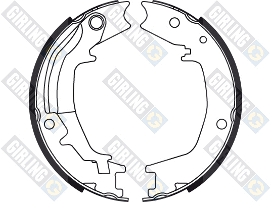 5184899 GIRLING Комплект тормозных колодок, стояночная тормозная система (фото 2)