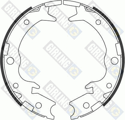 5186979 GIRLING Комплект тормозных колодок, стояночная тормозная система (фото 1)