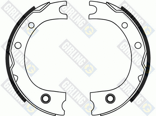 5187169 GIRLING Комплект тормозных колодок, стояночная тормозная система (фото 2)