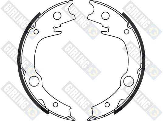 5187239 GIRLING Комплект тормозных колодок, стояночная тормозная система (фото 2)