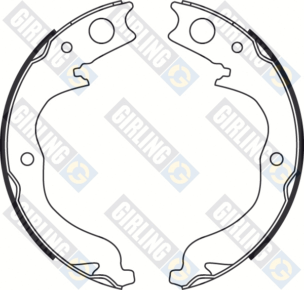 5187539 GIRLING Комплект тормозных колодок, стояночная тормозная система (фото 2)