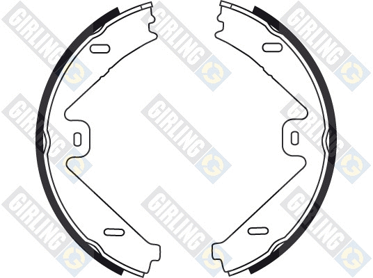 5187559 GIRLING Комплект тормозных колодок, стояночная тормозная система (фото 2)
