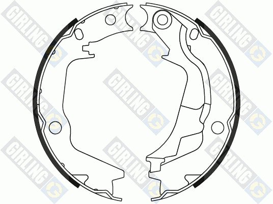 5187909 GIRLING Комплект тормозных колодок, стояночная тормозная система (фото 1)