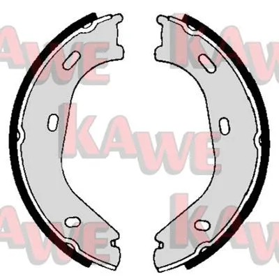 01840 KAWE Комплект тормозных колодок, стояночная тормозная система (фото 1)