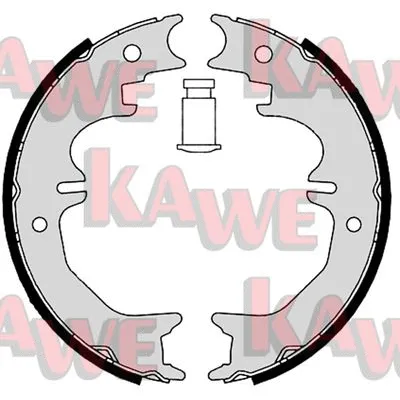 08850 KAWE Комплект тормозных колодок, стояночная тормозная система (фото 1)
