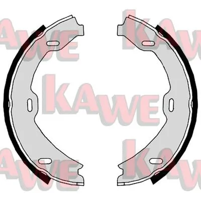 08879 KAWE Комплект тормозных колодок, стояночная тормозная система (фото 1)