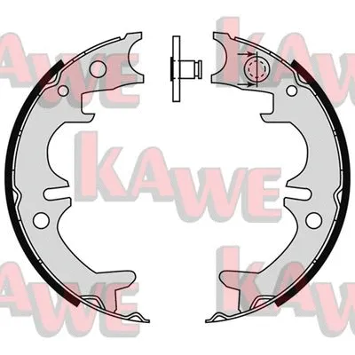 09140 KAWE Комплект тормозных колодок, стояночная тормозная система (фото 1)