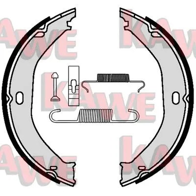 09520K KAWE Комплект тормозных колодок, стояночная тормозная система (фото 1)