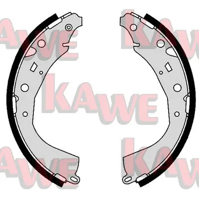 09600 KAWE Комплект тормозных колодок, стояночная тормозная система (фото 1)