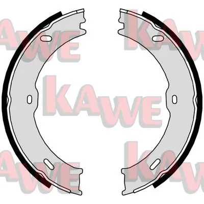 09710 KAWE Комплект тормозных колодок, стояночная тормозная система (фото 1)