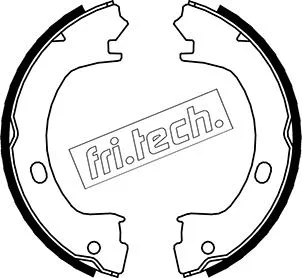 1023.006 FRI.TECH. Комплект тормозных колодок, стояночная тормозная система (фото 1)