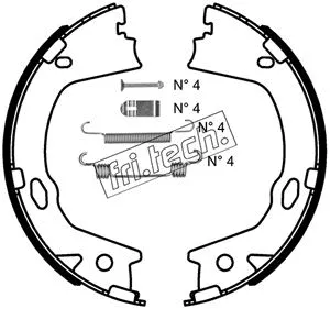 1046.228K FRI.TECH. Комплект тормозных колодок, стояночная тормозная система (фото 1)
