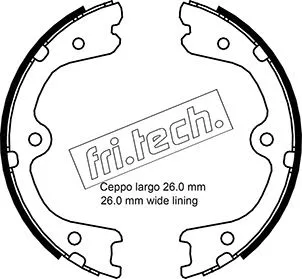 1067.201 FRI.TECH. Комплект тормозных колодок, стояночная тормозная система (фото 1)