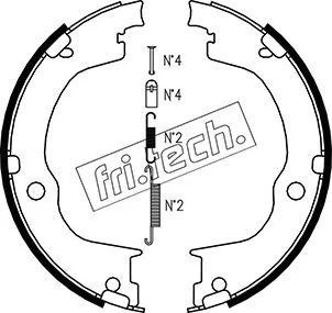 1073.175K FRI.TECH. Комплект тормозных колодок, стояночная тормозная система (фото 1)