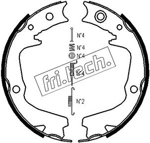 1110.337K FRI.TECH. Комплект тормозных колодок, стояночная тормозная система (фото 1)