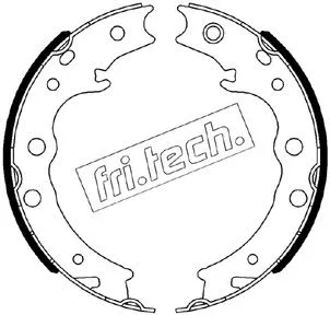 1110.344 FRI.TECH. Комплект тормозных колодок, стояночная тормозная система (фото 1)