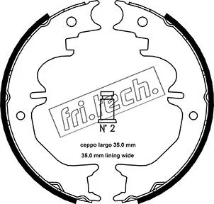 1115.313 FRI.TECH. Комплект тормозных колодок, стояночная тормозная система (фото 1)