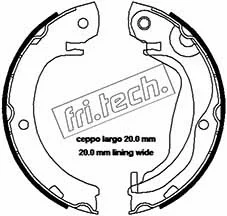 1115.325 FRI.TECH. Комплект тормозных колодок, стояночная тормозная система (фото 1)