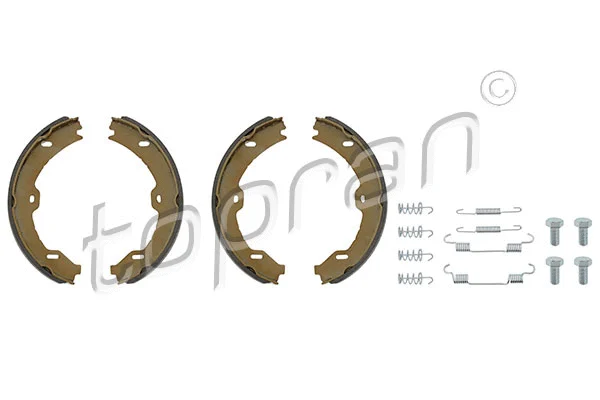 401 026 TOPRAN Комплект тормозных колодок, стояночная тормозная система (фото 1)