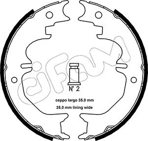 153-441 CIFAM Комплект тормозных колодок, стояночная тормозная система (фото 1)