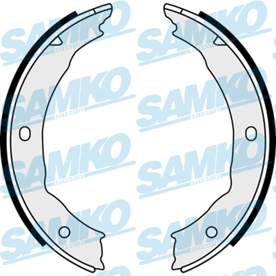 88400 SAMKO Комплект тормозных колодок, стояночная тормозная система (фото 1)