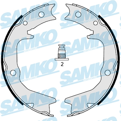 88920 SAMKO Комплект тормозных колодок, стояночная тормозная система (фото 1)