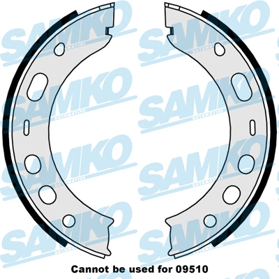 89000 SAMKO Комплект тормозных колодок, стояночная тормозная система (фото 1)