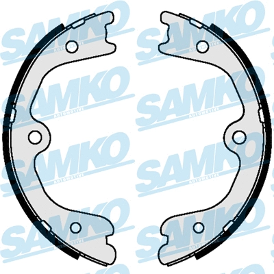 89490 SAMKO Комплект тормозных колодок, стояночная тормозная система (фото 1)