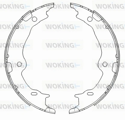 Z4467.00 WOKING Комплект тормозных колодок, стояночная тормозная система (фото 1)