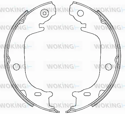 Z4516.00 WOKING Комплект тормозных колодок, стояночная тормозная система (фото 1)