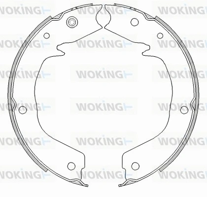 Z4541.00 WOKING Комплект тормозных колодок, стояночная тормозная система (фото 1)