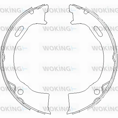 Z4695.00 WOKING Комплект тормозных колодок, стояночная тормозная система (фото 1)