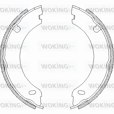 Z4696.00 WOKING Комплект тормозных колодок, стояночная тормозная система (фото 1)