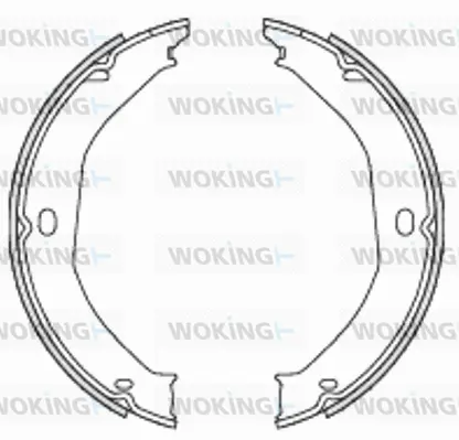 Z4698.00 WOKING Комплект тормозных колодок, стояночная тормозная система (фото 1)