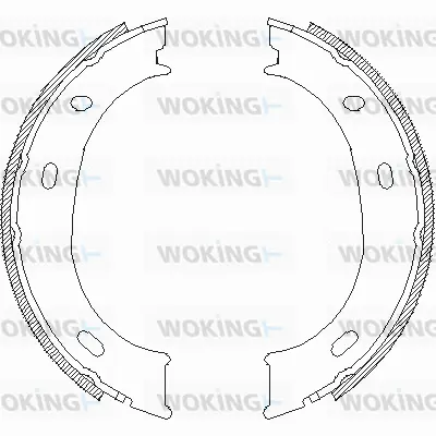 Z4710.00 WOKING Комплект тормозных колодок, стояночная тормозная система (фото 1)