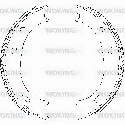 Z4710.01 WOKING Комплект тормозных колодок, стояночная тормозная система (фото 1)