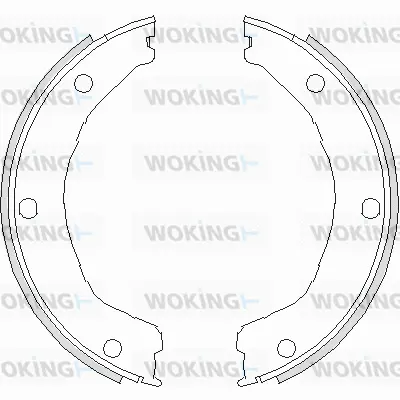 Z4730.00 WOKING Комплект тормозных колодок, стояночная тормозная система (фото 1)