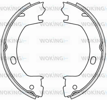 Z4739.00 WOKING Комплект тормозных колодок, стояночная тормозная система (фото 1)